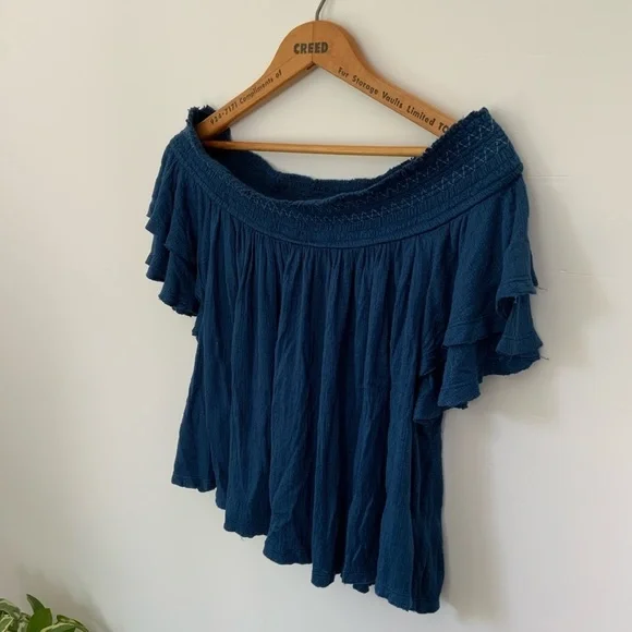 Free People Tops Free People Boho Off The Shoulder Top Keyhole